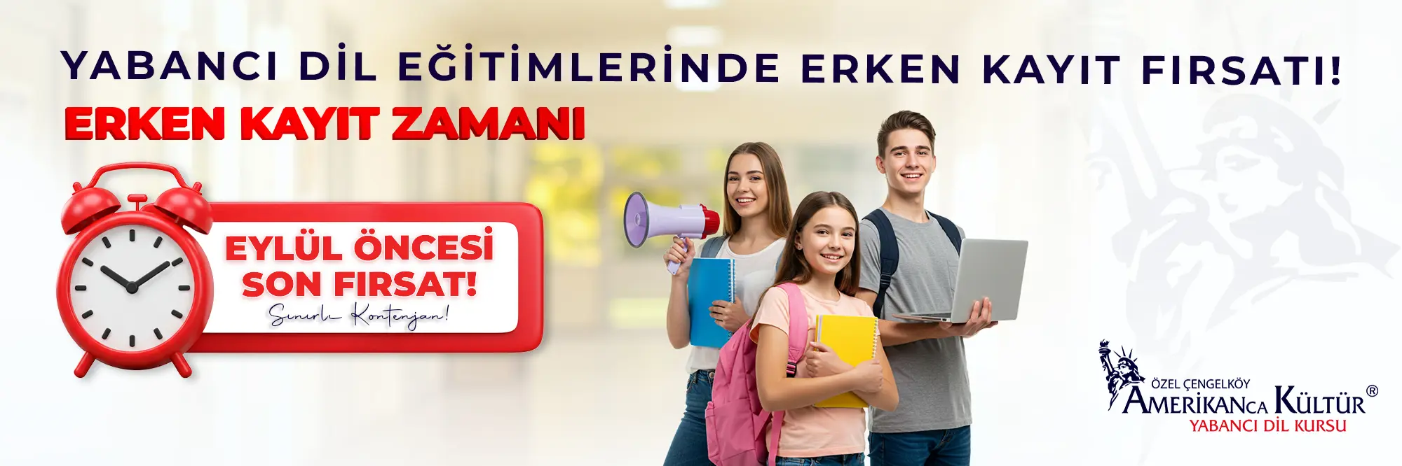 Yabancı Dil Eğitimlerinde Erken Kayıt Fırsatı