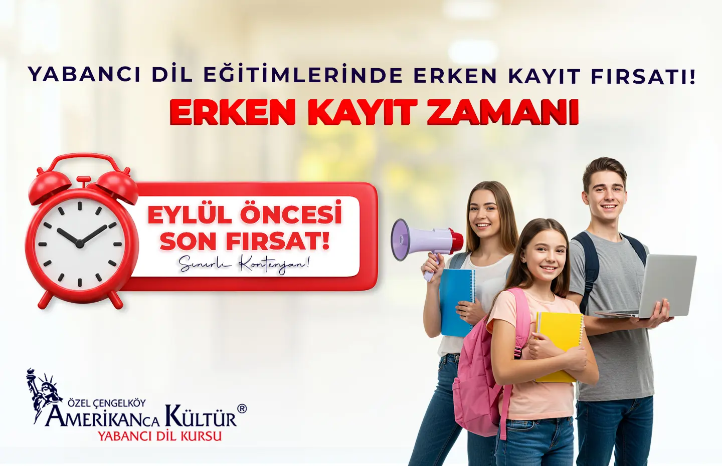 Yabancı Dil Eğitimlerinde Erken Kayıt Fırsatı
